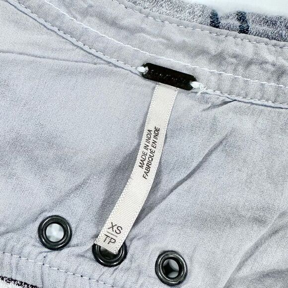 Free people fall colors plaid oversized lightweight flannel button down shirt XS - Picture 5 of 10